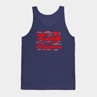 Keep on Dreaming - Red Sky and Clouds Tank Top